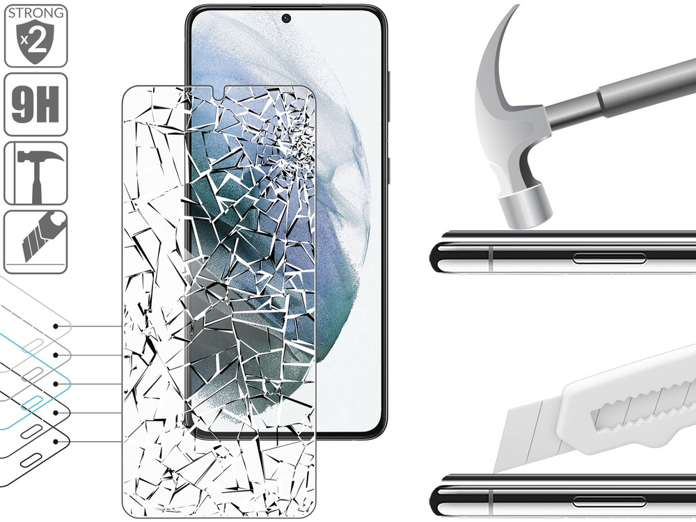 moVear GLASS mSHIELD 2.5D do Samsung Galaxy S21+ (Plus) (6.7") (kompatybilne z etui)