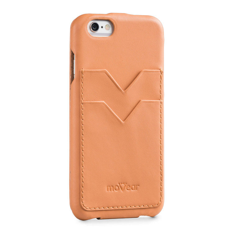 moVear flipDown C+ Skórzane Etui do Apple iPhone 6 / 6s | Skóra Gładka | Cappuccino