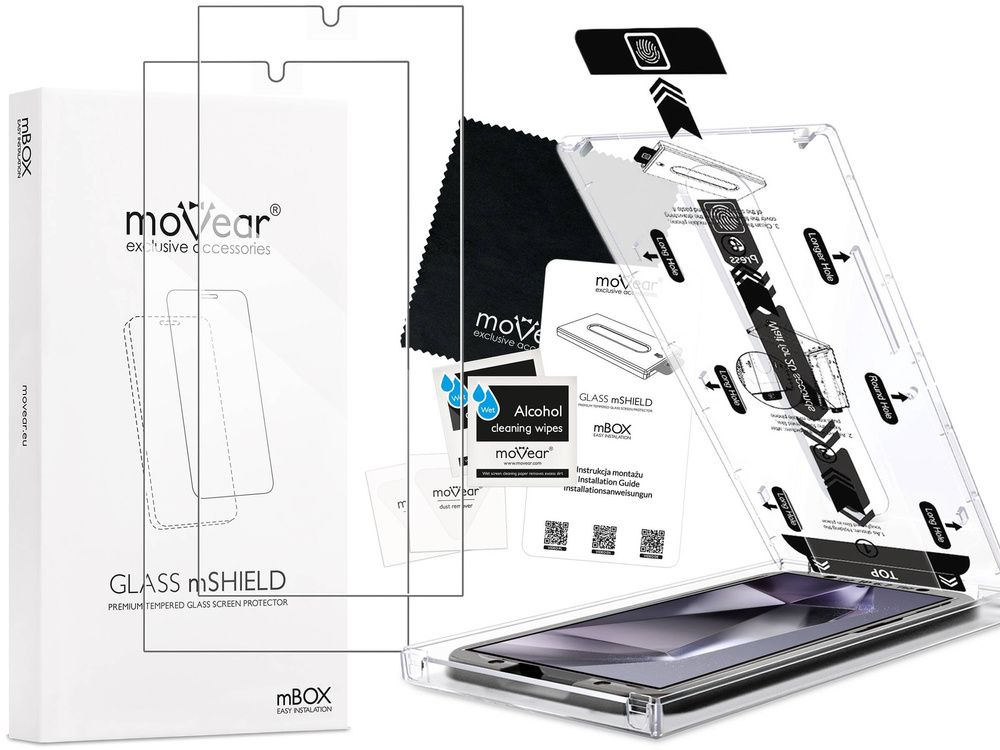 2 szt. | moVear mBOX GLASS mSHIELD 2.5D do Samsung Galaxy S24 Ultra (6.8") (łatwy montaż)