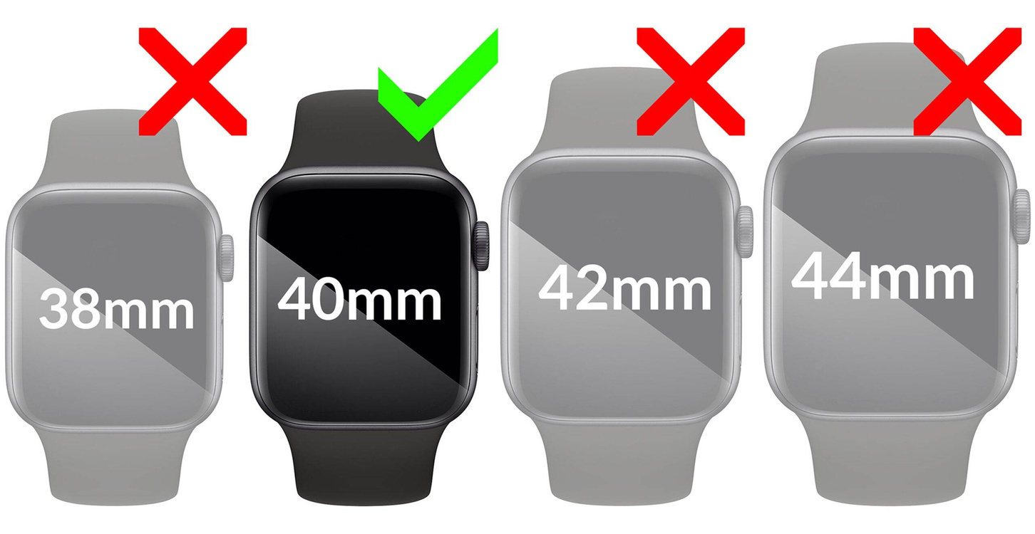 2 szt. | moVear flexible mSHIELD 3D PRO do Apple Watch 3/2/1 (42mm) (1.65"). Pancerne szkło hybrydowe.