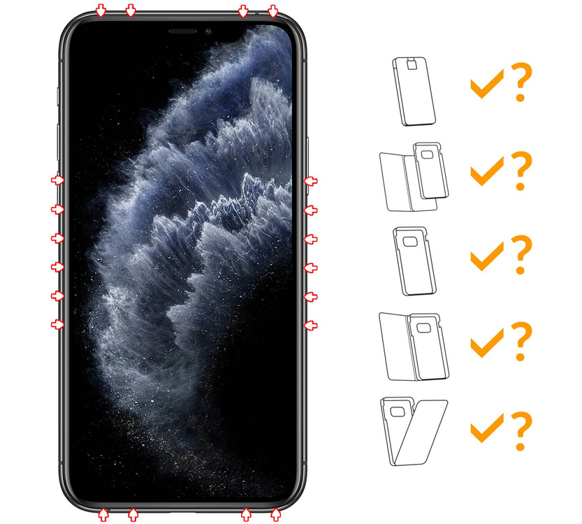 moVear GLASS mSHIELD 3D PRO do Apple iPhone 11 Pro / Xs / X (5.8") (na cały ekran)