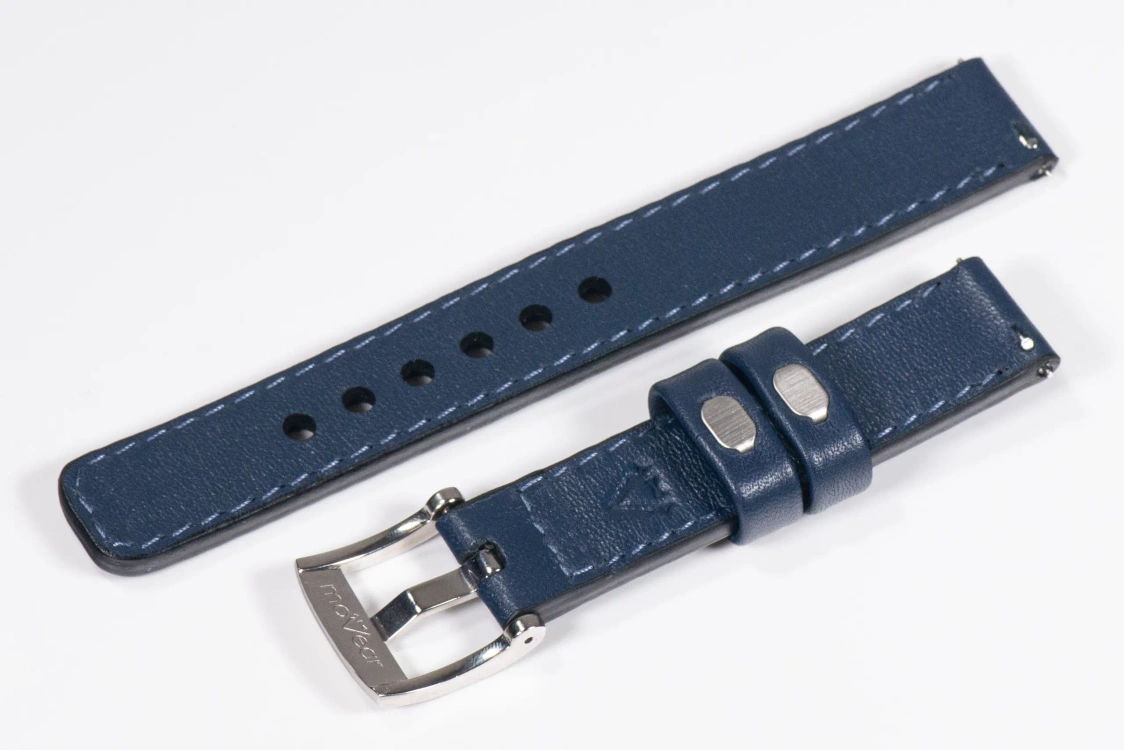 Pasek skórzany 18mm do zegarka / smartwatcha premium MOVEAR / [Outlet P-58]