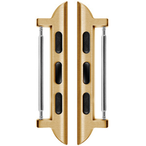 moVear | Adapter paska 18mm do Apple Watch 9/8/7/6/SE/5/4/3/2/1 (45/44/42mm) & Ultra (49mm) | Złoty Stal nierdzewna +PVD