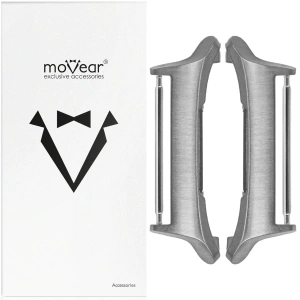 moVear | Adapter paska 24mm do Samsung Galaxy Watch Ultra | Srebrny Stal nierdzewna