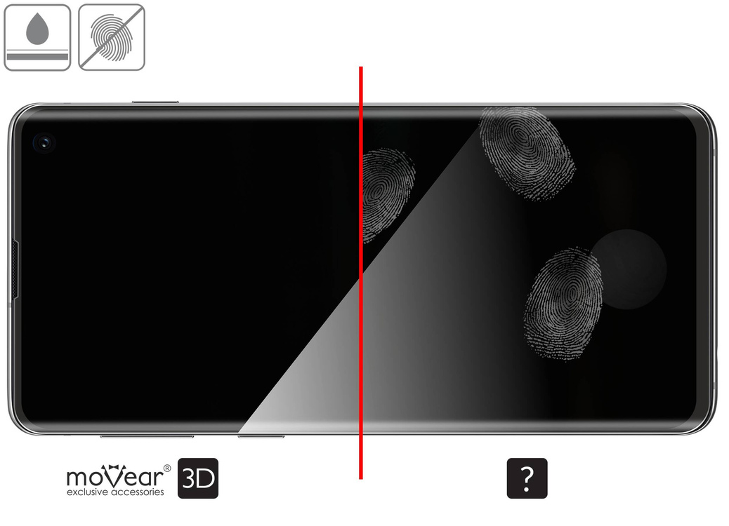 2 szt. | moVear GLASS mSHIELD 3D do Samsung Galaxy S10 (6.1") (na cały ekran)