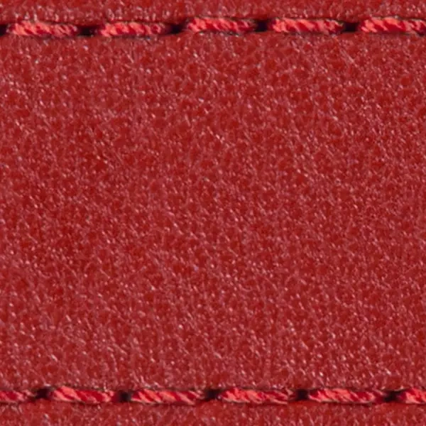 Pasek C1 26mm | Czerwony szkarłatny / Czerwona nić | Części skórzane bez klamry