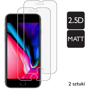 2 szt. | moVear GLASS mSHIELD 2.5D MATT do Apple iPhone 8 Plus / 7 Plus (5.5") (Antyrefleksyjne, kompatybilne z etui)
