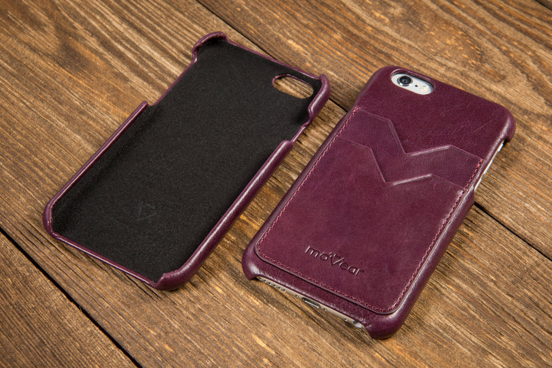 moVear backCover S+ Skórzane Etui Plecki do Apple iPhone 6 / 6s | Skóra Gładka | Cappuccino