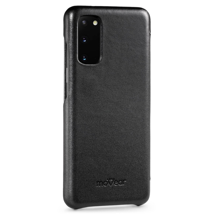 moVear flipSide S skórzane etui do Samsung Galaxy S20 Ultra (6.9") | Skóra naturalna gładka (Czarna)