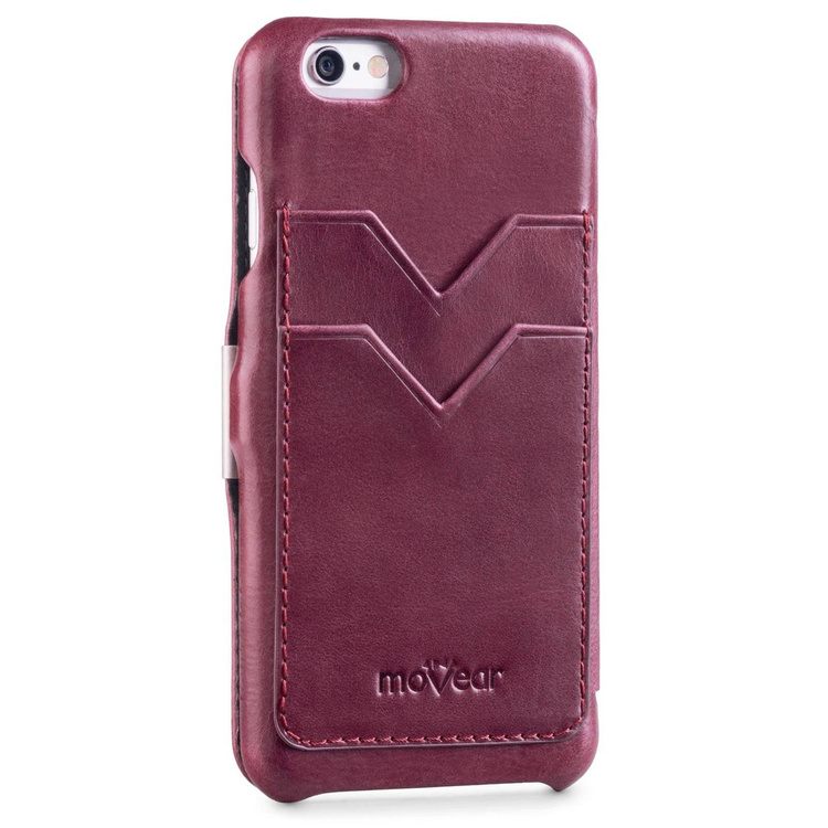 moVear flipSide C+ Skórzane Etui do Apple iPhone 6 / 6s | Skóra Vintage | Fioletowy