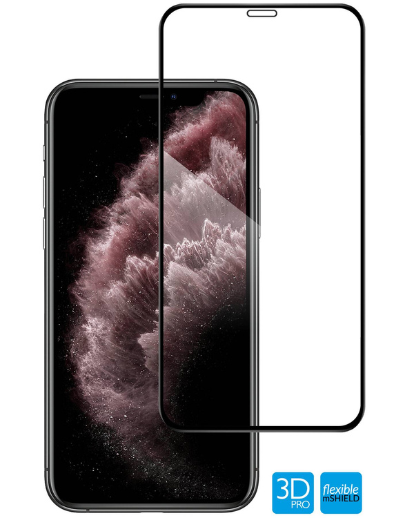 moVear flexible mSHIELD 3D PRO do Apple iPhone 11 Pro Max / Xs MAX (6.5"). Pancerne szkło hybrydowe.