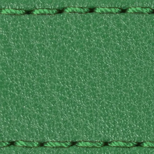 Pasek C1 26mm | Zielony / Zielona nić | Części skórzane bez klamry