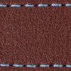 Pasek C1 23mm | Kasztanowy / Błękitna nić | Części skórzane bez klamry