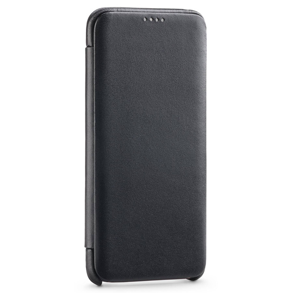moVear flipSide S skórzane etui do Samsung Galaxy S9 (5.8") | Skóra naturalna gładka (Czarna)