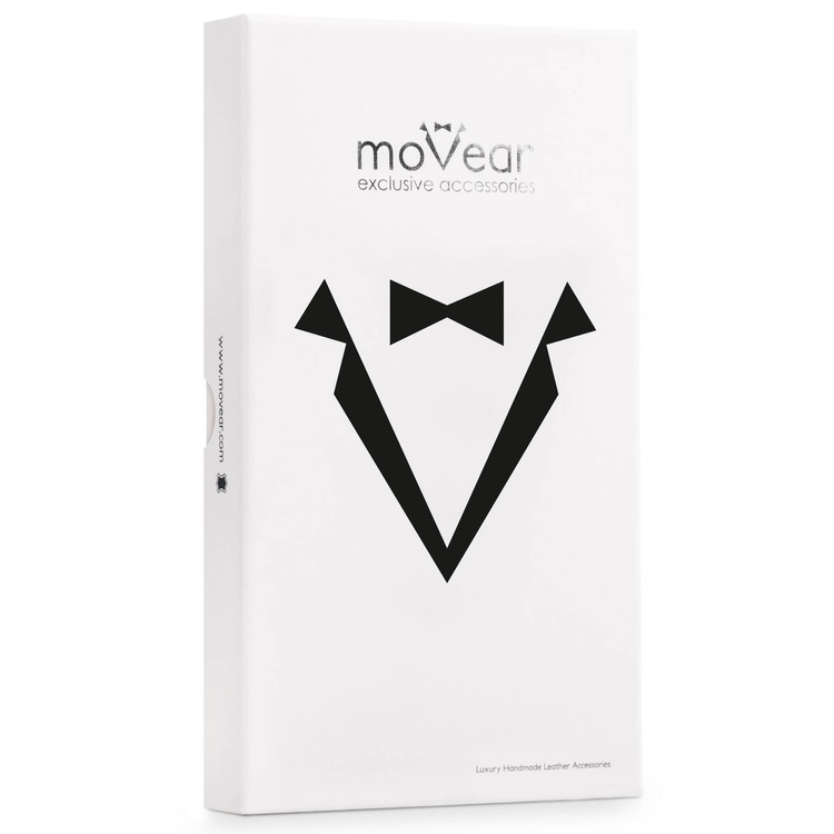 moVear flipSide C skórzane etui do Apple iPhone 13 Pro (6.1") | Skóra naturalna gładka (Czarna)