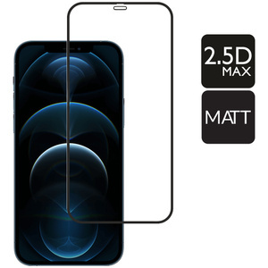 moVear GLASS mSHIELD 2.5D MAX MATT do Apple iPhone 12 Pro Max (6.7") (Antyrefleksyjne, kompatybilne z etui)