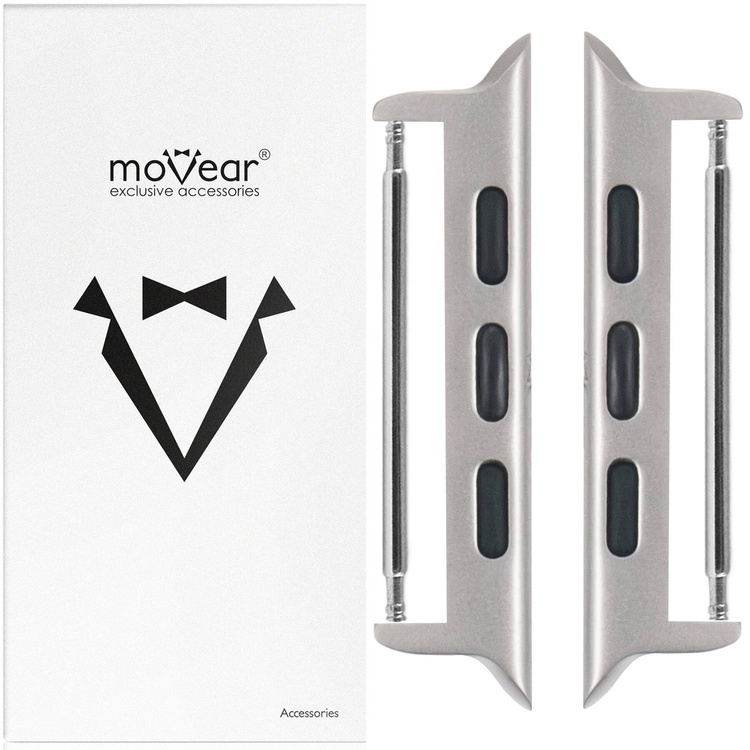 moVear | Tytanowy adapter paska 26mm do | Srebrny, Tytan