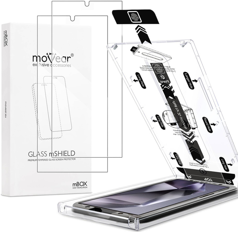 2 szt. | moVear mBOX GLASS mSHIELD 2.5D do Samsung Galaxy S24 Ultra (6.8") (łatwy montaż)