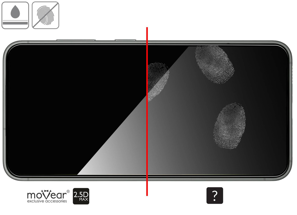 2 szt. | moVear GLASS mSHIELD 2.5D MAX do Samsung Galaxy S23+ (Plus) (6.6") (kompatybilne z etui)