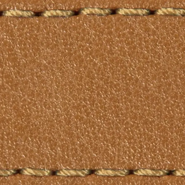 Pasek C1 26mm | Jasnobrązowy / Złota nić | Części skórzane bez klamry