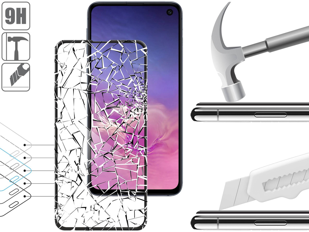 moVear GLASS mSHIELD 3D do Samsung Galaxy S10e (5.8") (na cały ekran)
