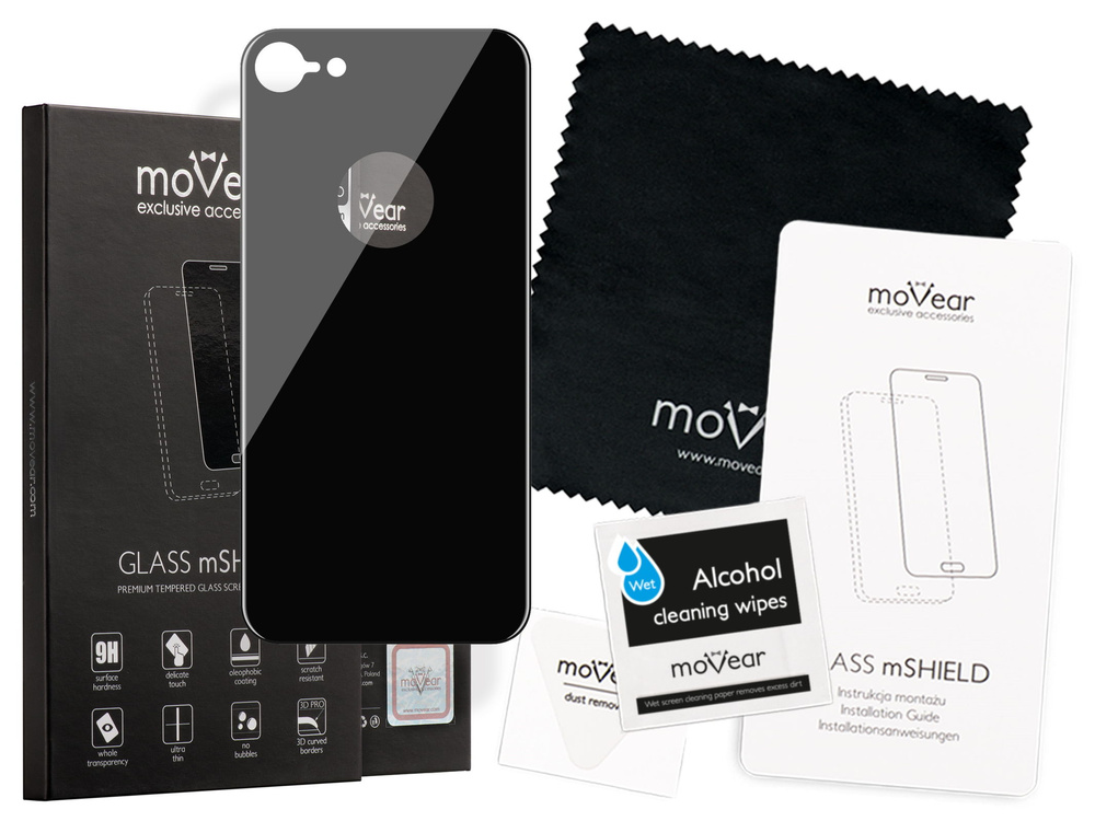 moVear GLASS mSHIELD 3D PRO na Apple iPhone 8 | Szkło Hartowane (na Tył)