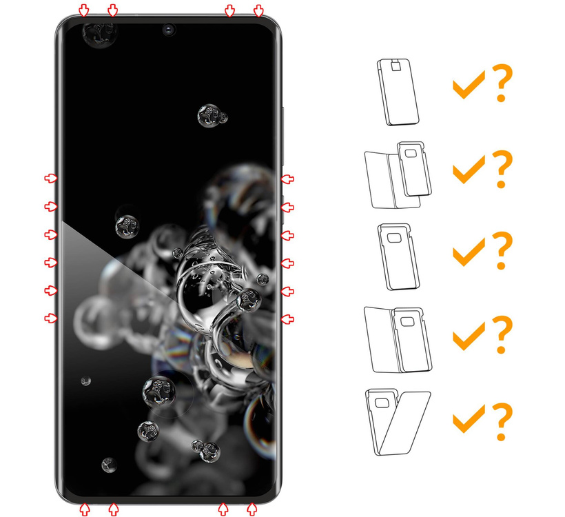 2 szt. | moVear GLASS mSHIELD 3D do Samsung Galaxy S20 Ultra (6.9") (na cały ekran)