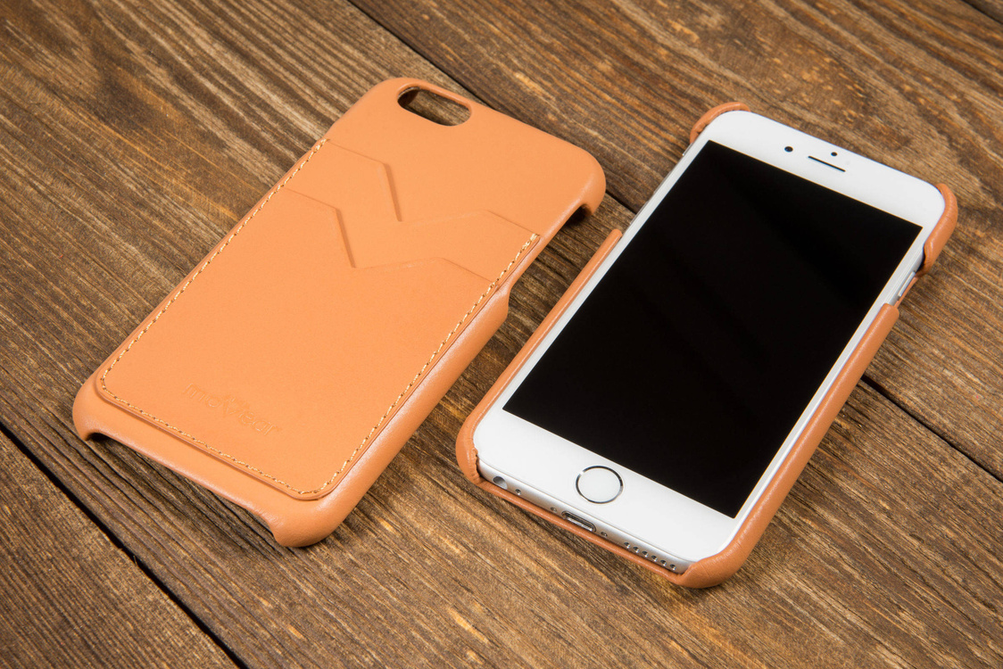 moVear backCover S+ Skórzane Etui Plecki do Apple iPhone 6 / 6s | Skóra Gładka | Cappuccino