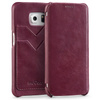 moVear flipSide S+ Skórzane Etui do Samsung Galaxy S6 edge | Skóra Vintage | Fioletowy
