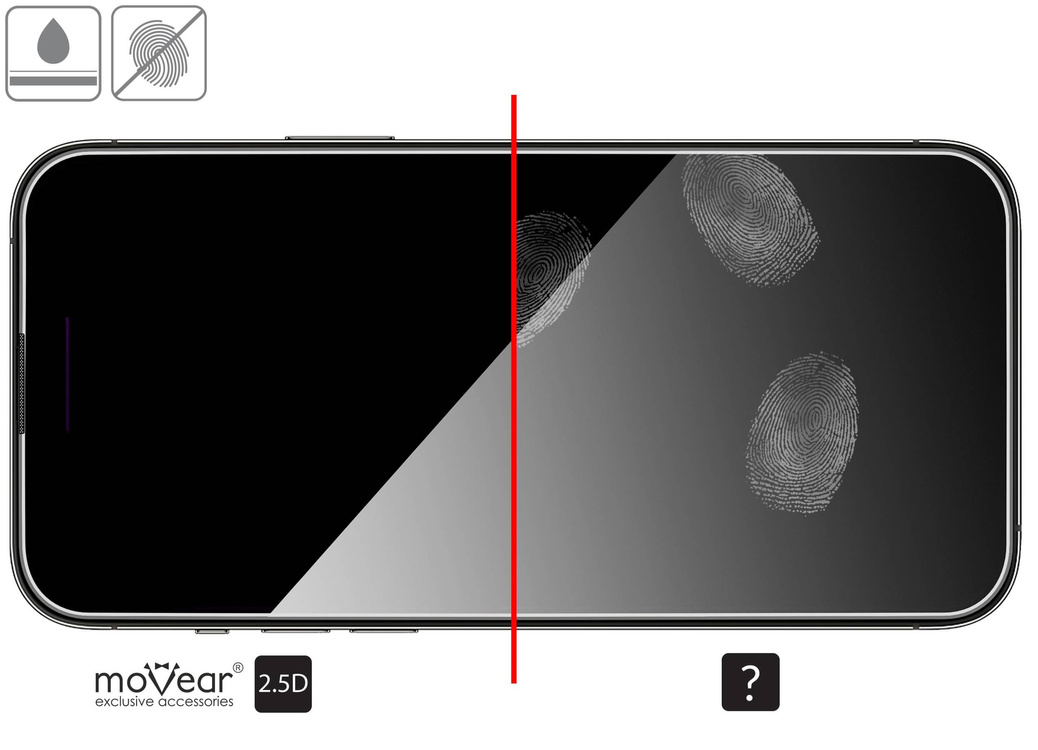 2 szt. | moVear mBOX GLASS mSHIELD 2.5D do Apple iPhone 14 Plus / 13 Pro Max (6.7") (łatwy montaż)