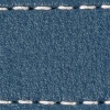 Pasek C1 21mm | Niebieski Jeans / Biała nić | Części skórzane bez klamry