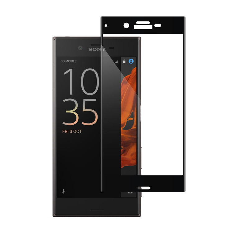 moVear GLASS mSHIELD 3D na Sony Xperia XZ | Szkło Hartowane na Cały Ekran, 9H