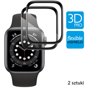 2 szt. | moVear flexible mSHIELD 3D PRO do Apple Watch 6/5/4/SE (40mm) (1.57"). Pancerne szkło hybrydowe.