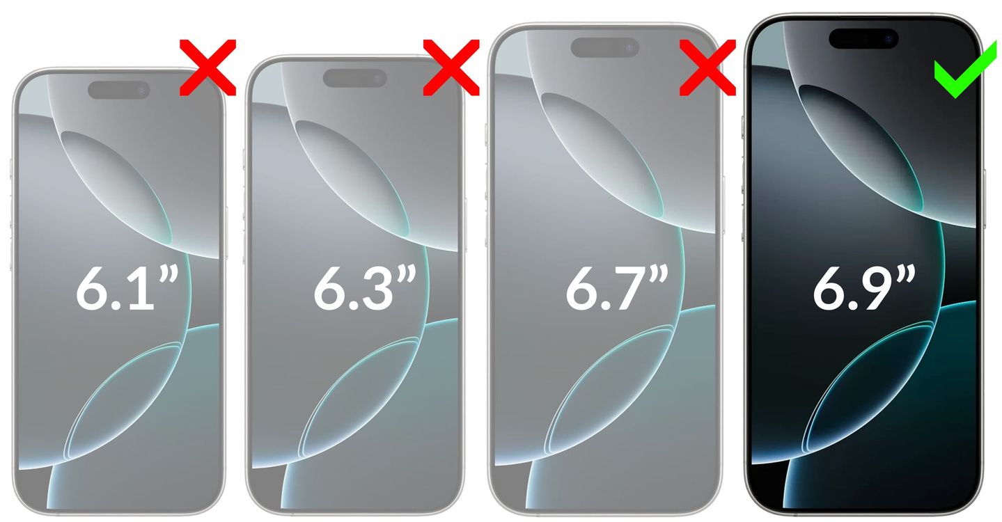 moVear mBOX GLASS mSHIELD 2.5D MAX privacy do Apple iPhone 17 Pro Max / 16 Pro Max (6.9") (Anty spy, z Aplikatorem)