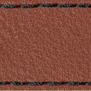 Pasek C1 22mm | Brązowy / Czarna nić | Części skórzane bez klamry