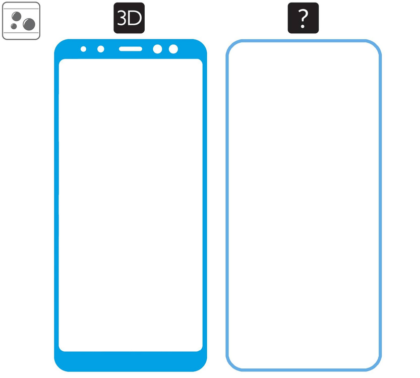 moVear GLASS mSHIELD 3D do Samsung Galaxy A8 (2018) (5.6") (na cały ekran)