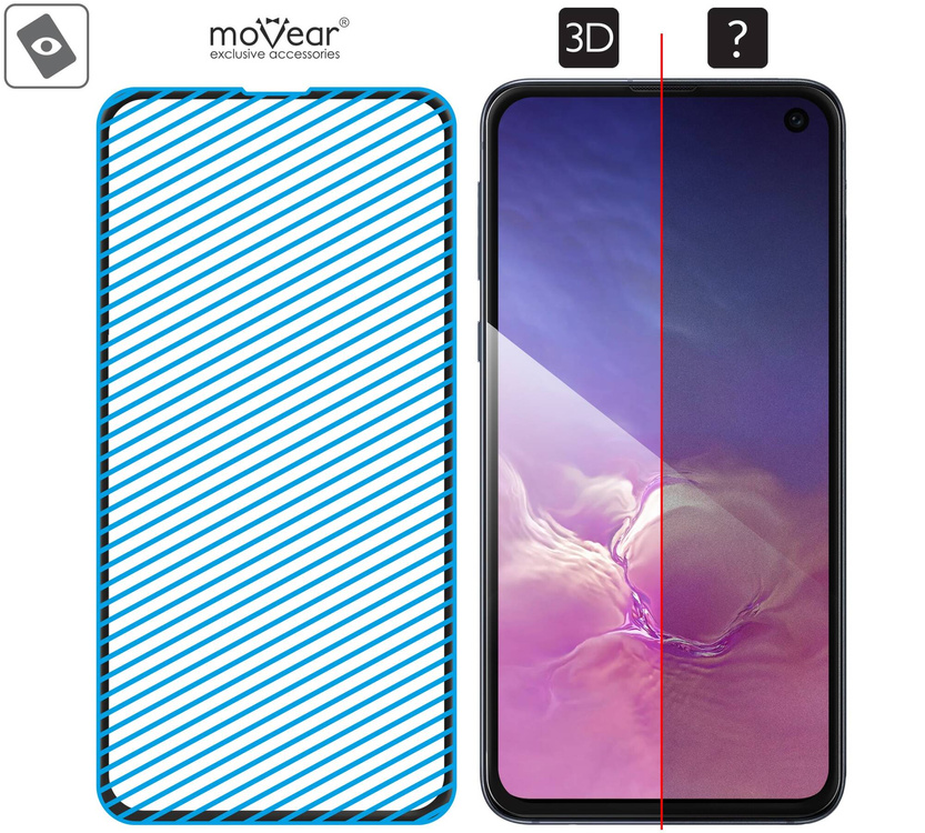 moVear GLASS mSHIELD 3D do Samsung Galaxy S10e (5.8") (na cały ekran)