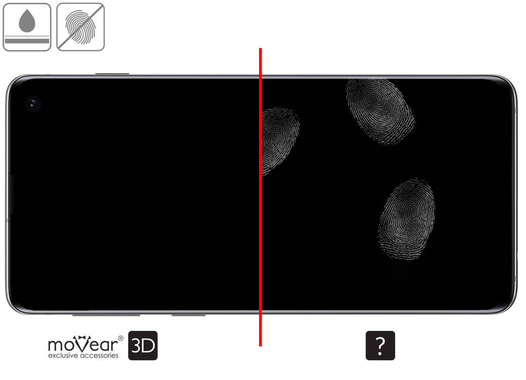 2 szt. | moVear GLASS mSHIELD 3D do Samsung Galaxy S10+ (Plus) (6.4") (na cały ekran)