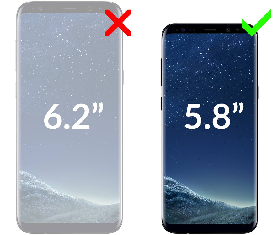 moVear flipSide S skórzane etui do Samsung Galaxy S8 (5.8") | Skóra naturalna gładka (Czarna)