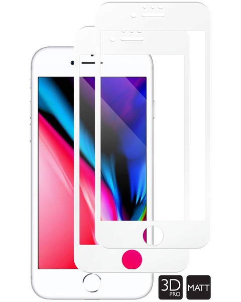 2 szt. | moVear GLASS mSHIELD 3D PRO MATT do Apple iPhone 8 Plus / 7 Plus (5.5") | (Antyrefleksyjne)