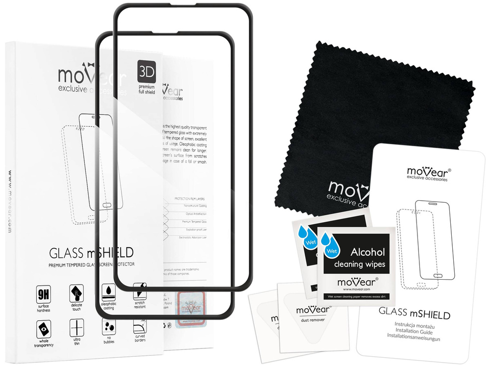 2 szt. | moVear GLASS mSHIELD 2.5D MAX do Samsung Galaxy S10e (5.8") (kompatybilne z etui)