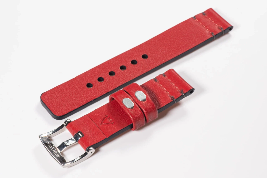 Pasek skórzany 22mm do zegarka / smartwatcha premium MOVEAR / [Outlet P-8]