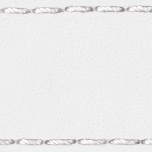 Pasek C1 18mm | Biały / Biała nić | Części skórzane bez klamry