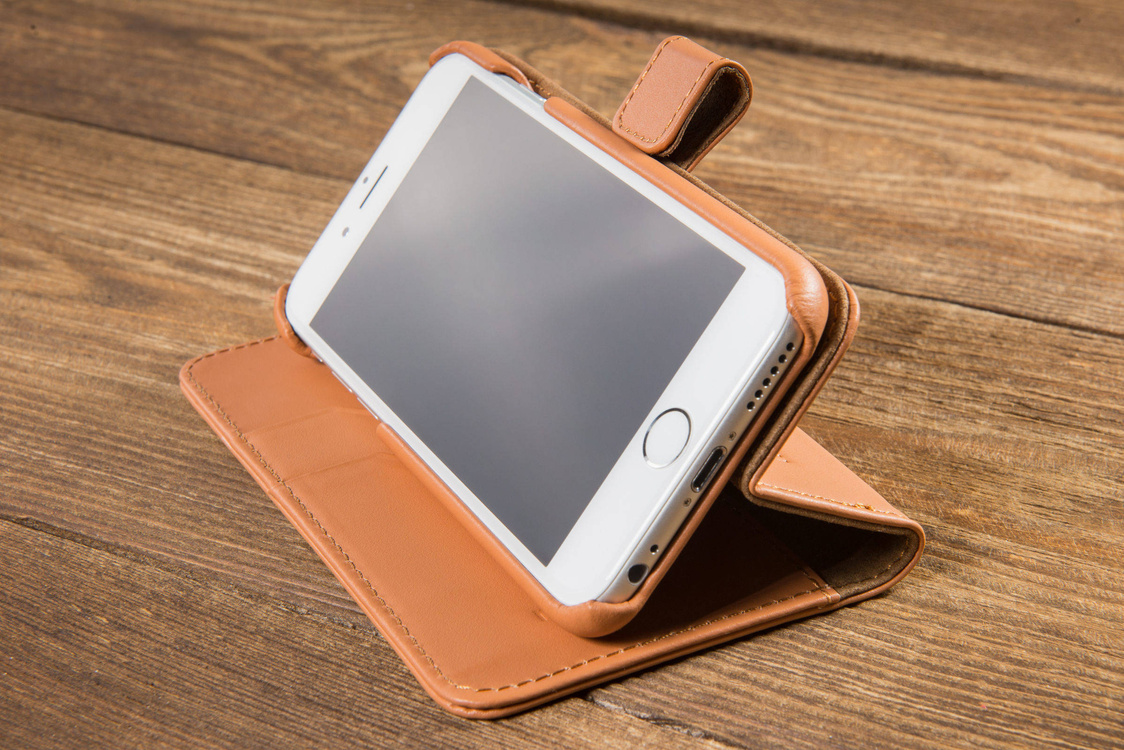 moVear multiCover W Skórzane Etui 3w1 do Apple iPhone 6 / 6s | Portfel, Wallet | Skóra Gładka | Cappuccino