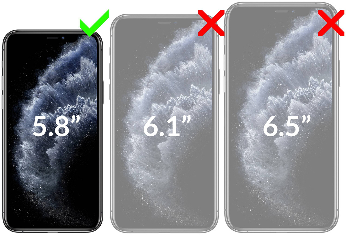 2 szt. | moVear GLASS mSHIELD 2.5D do Apple iPhone 11 Pro / Xs / X (5.8") (kompatybilne z etui)