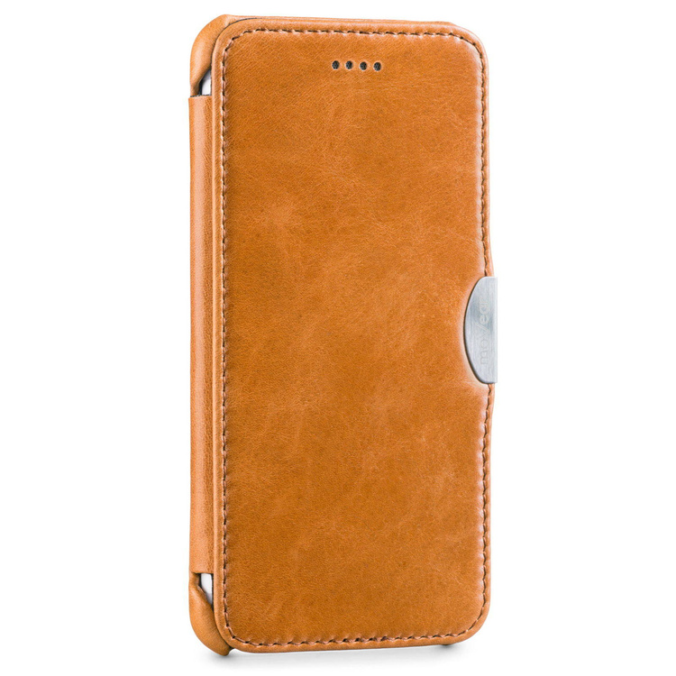moVear flipSide C+ Skórzane Etui do Apple iPhone 6 / 6s | Skóra Vintage | Jasnobrązowy