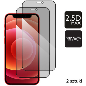 2 szt. | moVear GLASS mSHIELD 2.5D MAX privacy do Apple iPhone 12 Mini (5.4") (Prywatyzujące, kompatybilne z etui)
