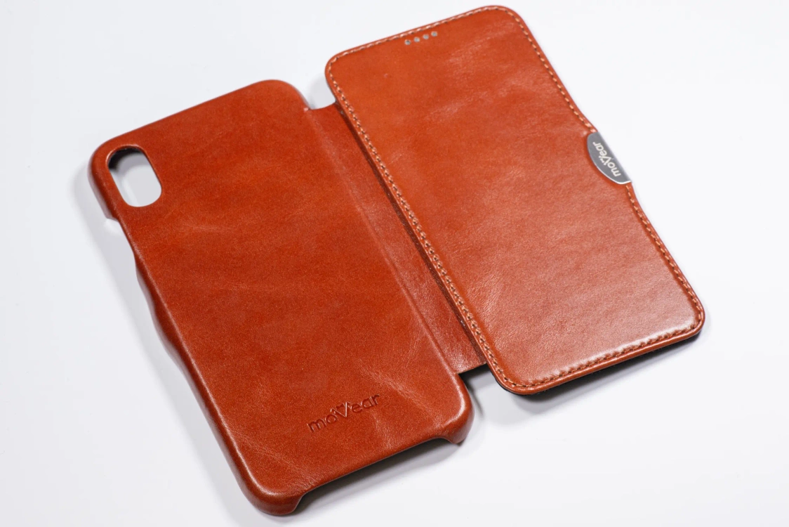 Etui do iPhone Xs MAX skórzane MOVEAR / [Outlet A-399]