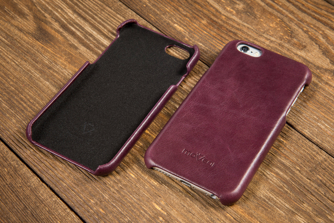 moVear backCover S Skórzane Etui Plecki do Apple iPhone 6 / 6s | Skóra Gładka | Cappuccino