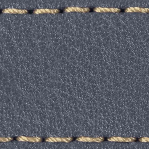 Pasek C1 26mm | Szary stalowy / Kremowa nić | Części skórzane bez klamry